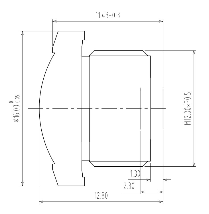 1mm 어안 렌즈 데이터시트